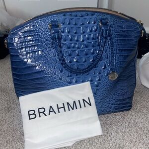 Beautiful blue Brahmin bag.